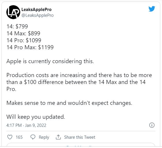 Giá của dòng iPhone 14 sẽ thay đổi như thế nào so với iPhone 13?