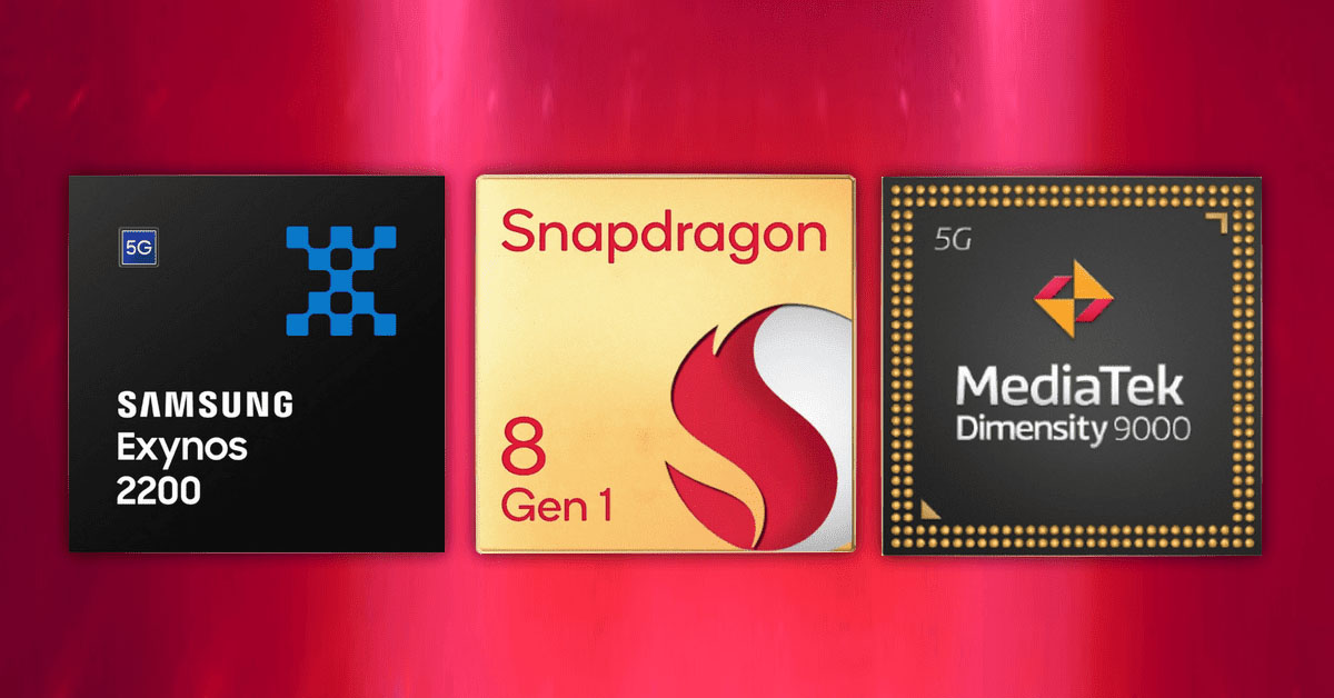 Chip Snapdragon 8 Gen 1 và Exynos 2200 thua xa Dimensity 9000 trên Geekbench