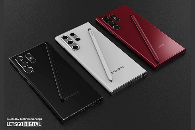 Thiết kế và màu sắc Galaxy S22 Ultra
