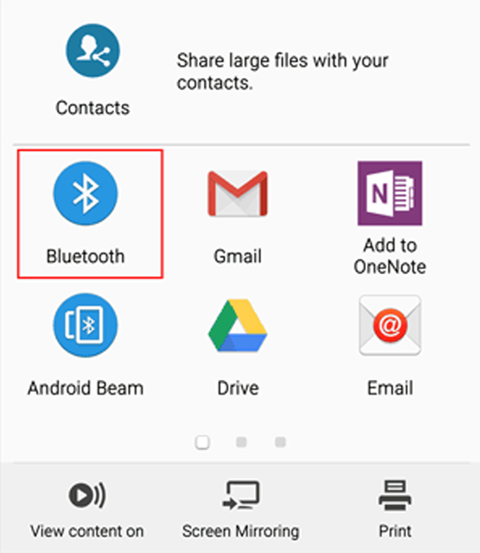 Cách truyền dữ liệu sang Samsung Galaxy mới bằng Bluetooth