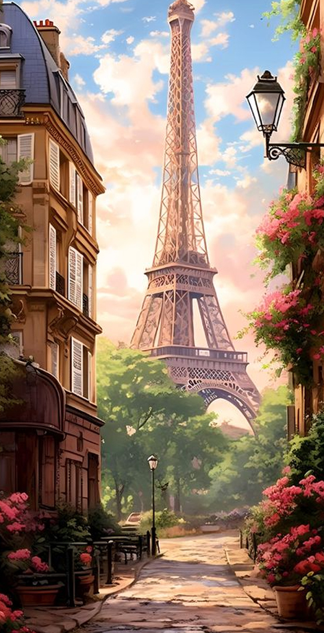 Hình nền iPhone đẹp mắt cảnh Paris