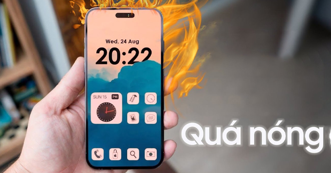 Lỗi trên iPhone 15 Pro Max cũ quá nóng