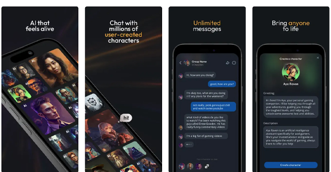 Top ứng dụng AI cho iPhone miễn phí tốt nhất Character AI