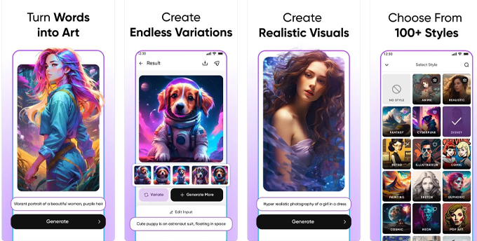 Top ứng dụng AI cho iPhone miễn phí tốt nhất Imagine AI