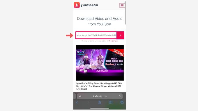 Y2mate phụ thuộc chất lượng internet