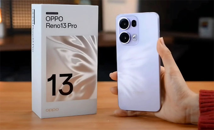 Oppo Reno 13 Pro 5G 512GB có camera chính góc rộng 50MP