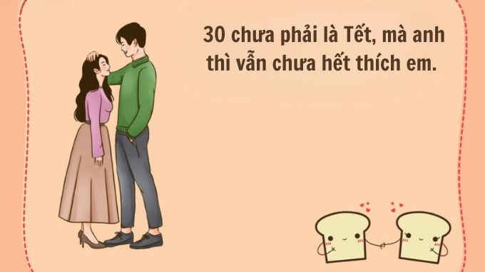 Caption thả thính Tết 2025 ngắn gọn