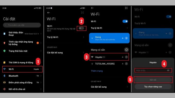 Cách kết nối thiết bị khác với hotspot Realme