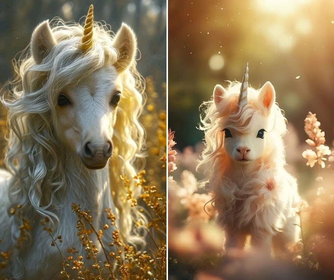 Ngựa Chibi dễ thương phong cách hoạt hình, tạo cảm giác vui nhộn và ngọt ngào