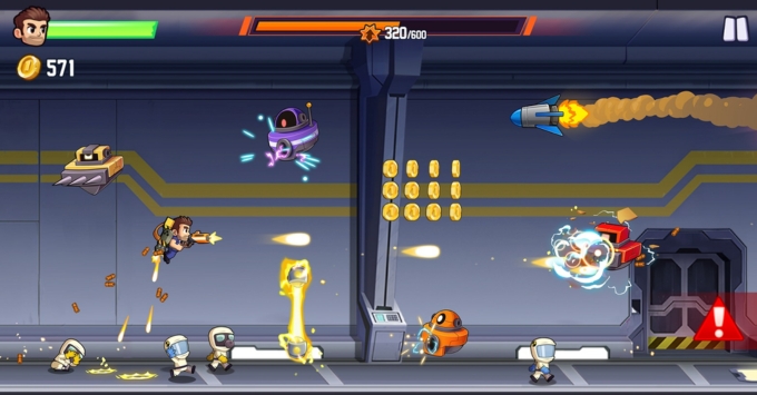 Jetpack Joyride là game tuổi thơ trên điện thoại hay nhất