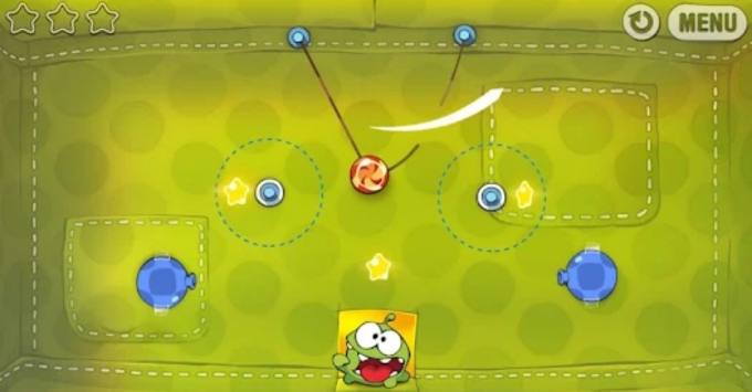 Cut the Rope là game tuổi thơ trên điện thoại hay nhất