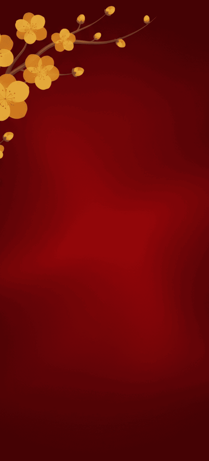 Hình nền đỏ ngày Tết tối giản 5