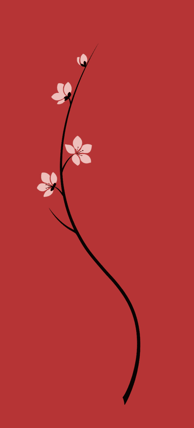 Hình nền đỏ ngày Tết tối giản 7