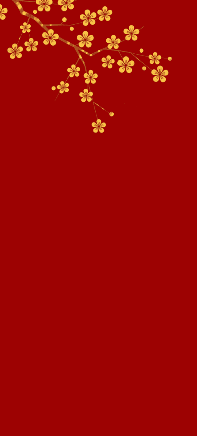 Hình nền đỏ ngày Tết tối giản 8