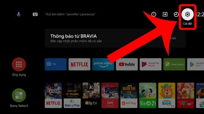 Bước 2: Kết nối điện thoại với tivi Sony