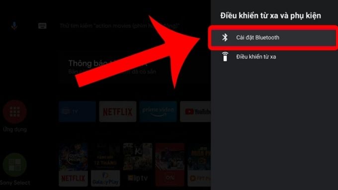 Bước 4: Kết nối điện thoại với tivi Sony