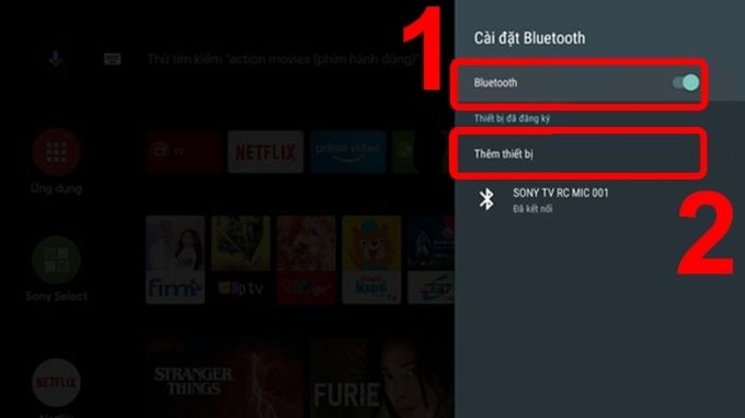 Bước 5: Kết nối điện thoại với tivi Sony