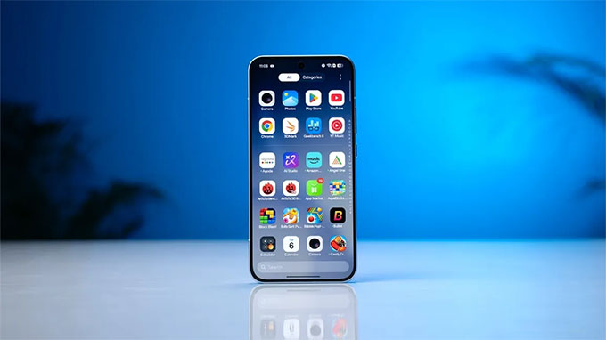 màn hình AMOLED 6.59 inch của Reno15 nhỏ gọn