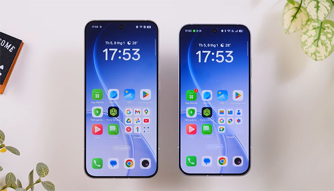 Cả hai điện thoại đều trang bị tấm nền AMOLED 120Hz