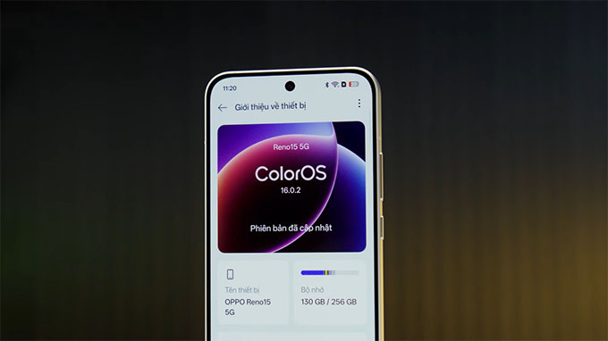 OPPO Reno15 chạy ColorOS 16 dựa trên Android 16