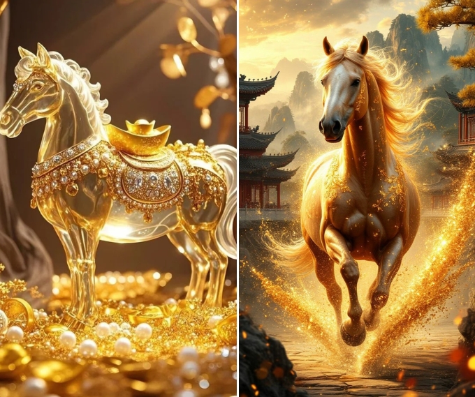 Hình nền con ngựa hút tài lộc mang ý nghĩa may mắn, thịnh vượng và thành công trong kinh doanh