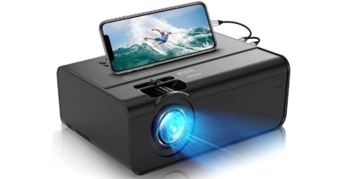 Cách 2: Kết nối iPhone với Máy chiếu Mini Sử dụng cáp kết nối (Có dây)