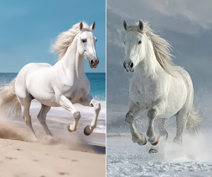 Ngựa tối giản được tạo hình bằng những nét vẽ cơ bản, toát lên vẻ đẹp nghệ thuật