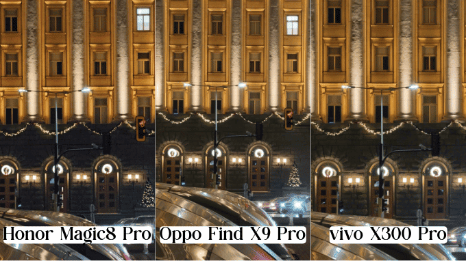 Video thiếu sáng là điểm yếu chung của cả ba flagship