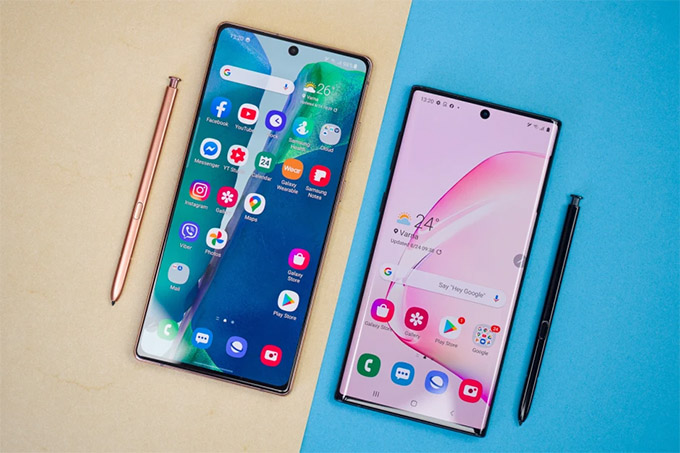 Hình ảnh Galaxy Note 10 và Galaxy Note 20
