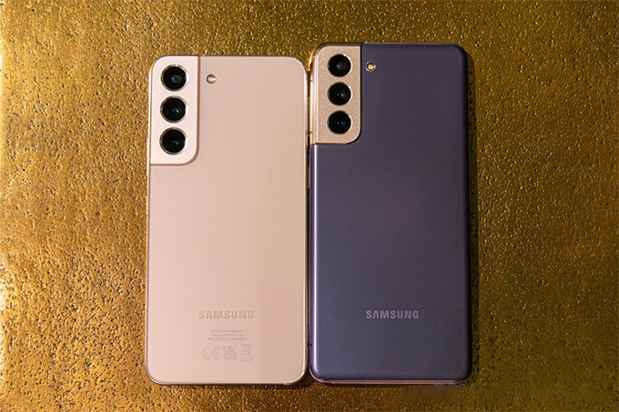 Thiết kế giữa Galaxy S22 và Google Pixel 6