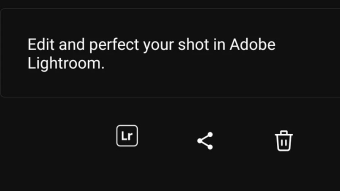 Ảnh chụp có thể được xử lý trực tiếp tại Lighroom trên Galaxy S23
