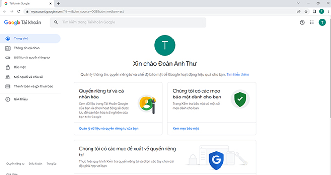 Cách bật xác thực 2 yếu tố trên tài khoản Google Prompt bước 1 đăng nhập