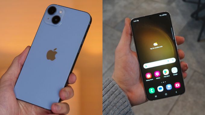 thời lượng pin iphone 14 Ppus và galaxy s23 plus