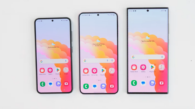 Galaxy S23 màn hình rộng và sắc nét dẫn đầu