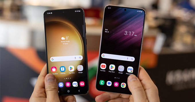 Galaxy S23 Plus và Galaxy S22 Plus về màn hình