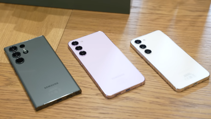 Thiết kế cũng như kích thước chênh lệch của Galaxy S23 series