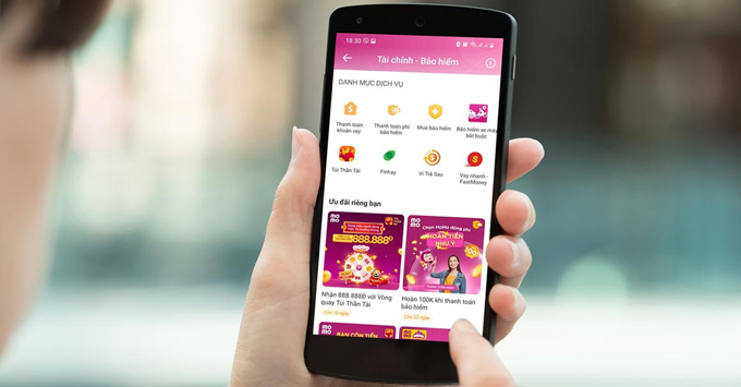 Một số app vay tiền online trên Momo