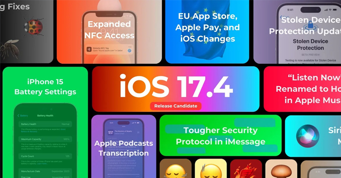 Có nên câp nhật iOS 17.4 RC tính năng iMessage
