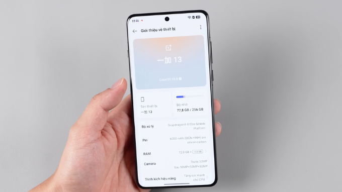 Dung lượng pin OnePlus 13 vượt trội