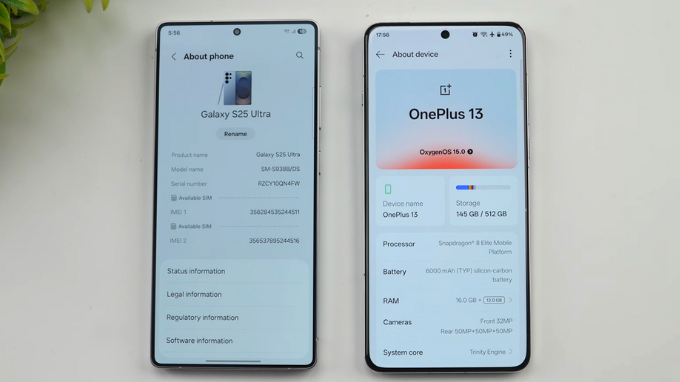 Nên mua siêu phẩm Galaxy S25 Ultra hay OnePlus 13?