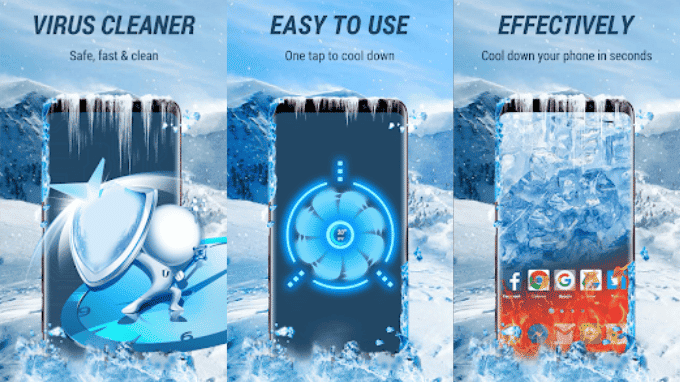 Biểu đồ theo dõi sự biến động nhiệt độ của điện thoại trên ứng dụng CPU Cooler