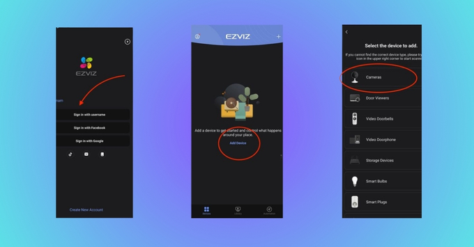 Cách chia sẻ camera EZVIZ cho điện thoại khác bằng cách Đăng nhập chung 1 tài khoản