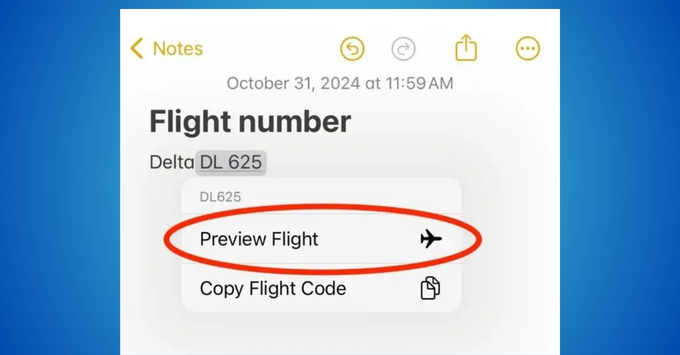 Cách theo dõi chuyến bay trên iPhone bằng cách Sử dụng Apple Wallet (Ví) và Ghi chú (Notes)