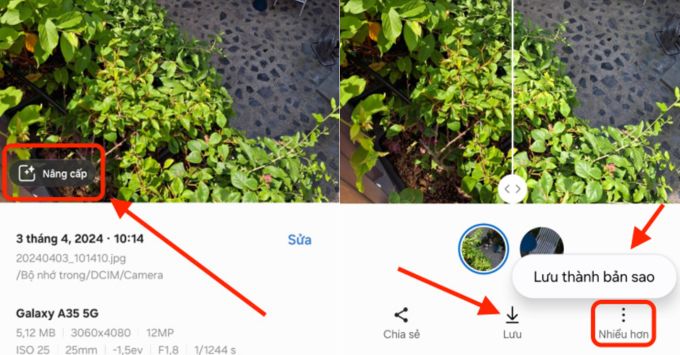 Bí quyết chụp ảnh tết trên Samsung bằng cách Hậu kỳ ảnh cũ thành ảnh mới