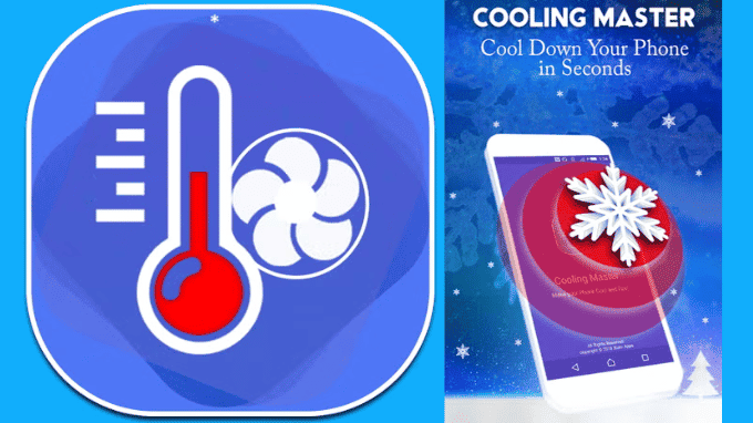 Giao diện trực quan của Cooling Master hiển thị nhiệt độ CPU và nút bấm hạ nhiệt nhanh