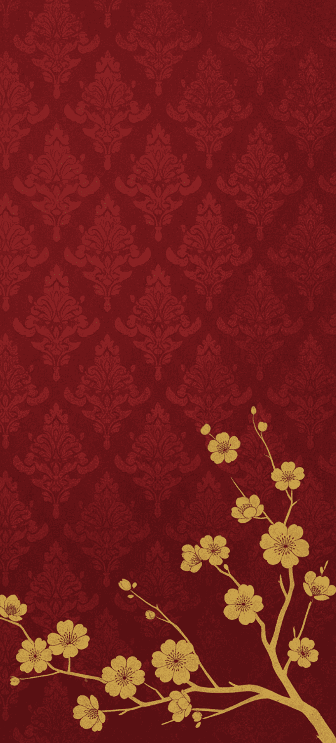 Hình nền họa tiết hoa mai nghệ thuật