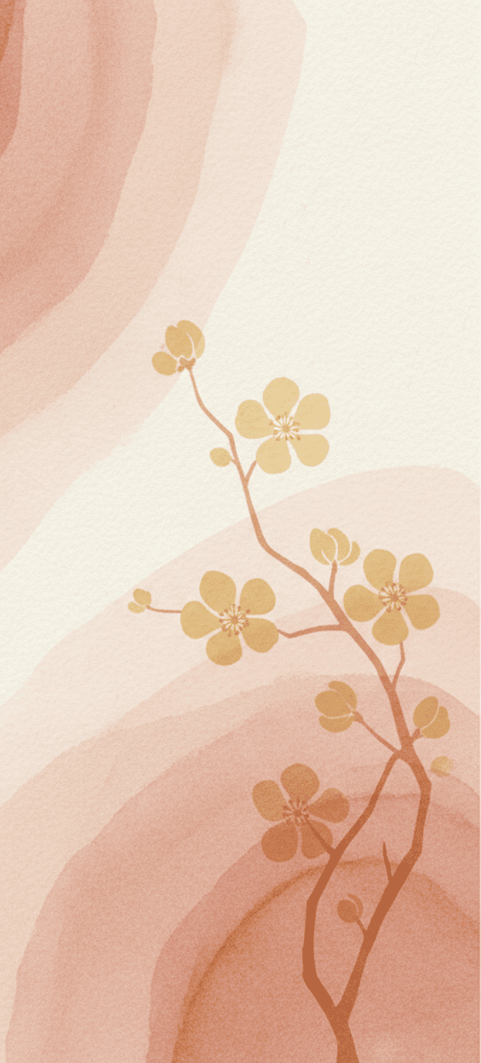 Hình nền họa tiết hoa mai nghệ thuật