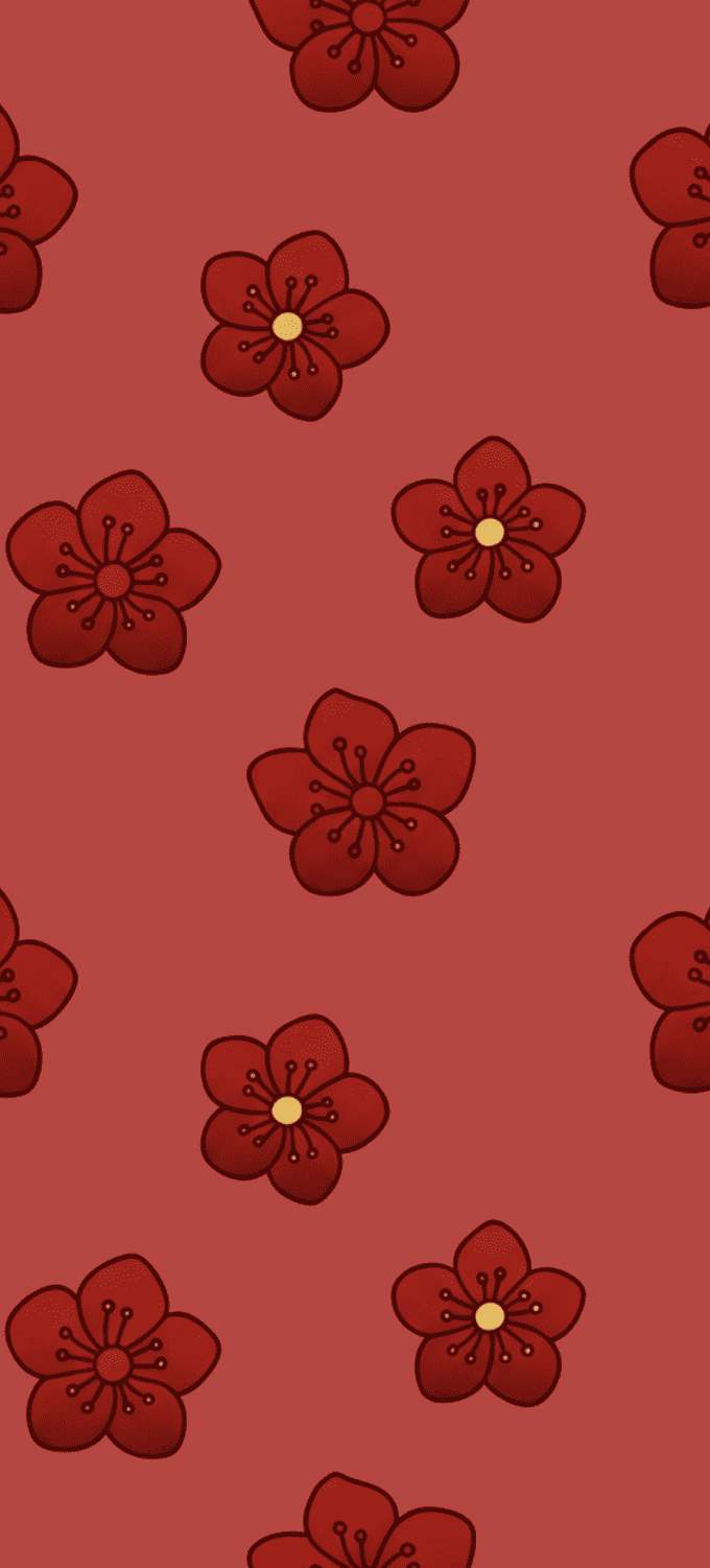 Hình nền họa tiết hoa mai nghệ thuật