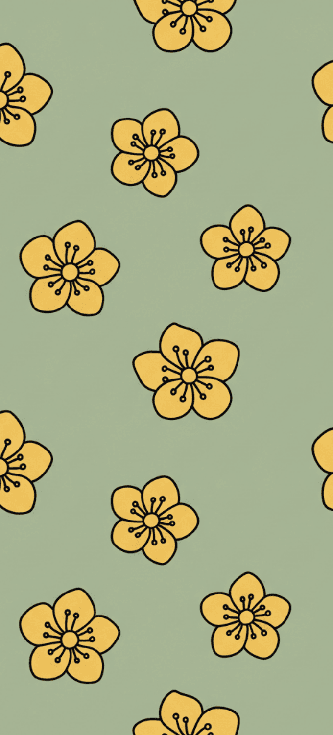 Hình nền họa tiết hoa mai nghệ thuật