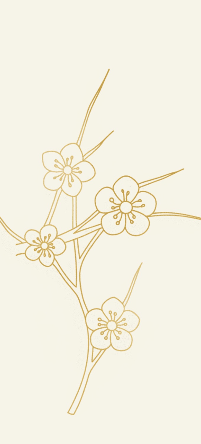 Hình nền họa tiết hoa mai nghệ thuật